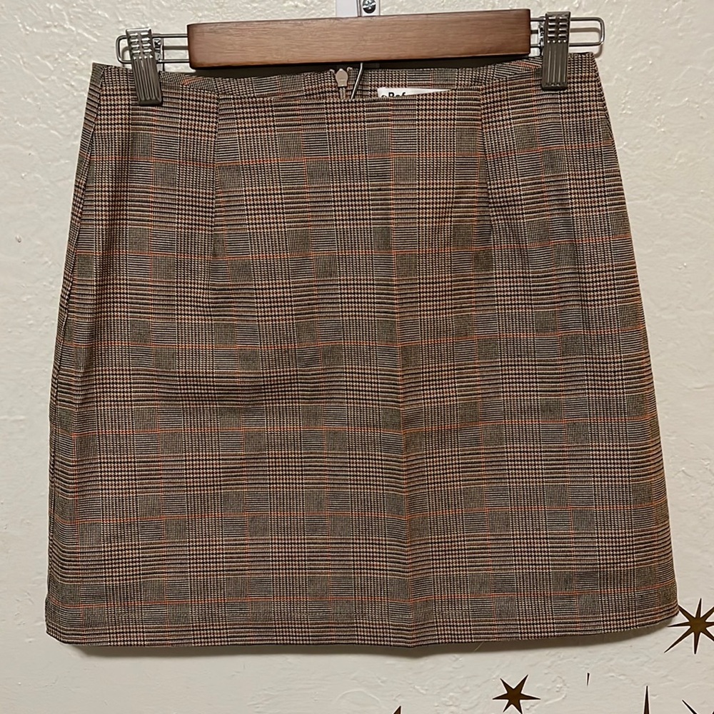 Reformation Plaid Mini Skirt